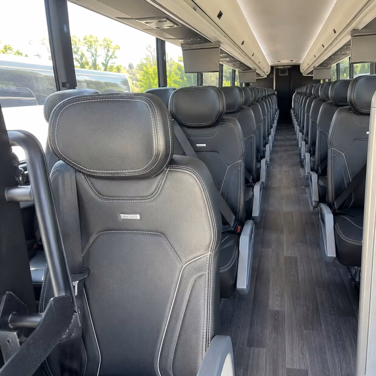 minneapolis charter bus interior