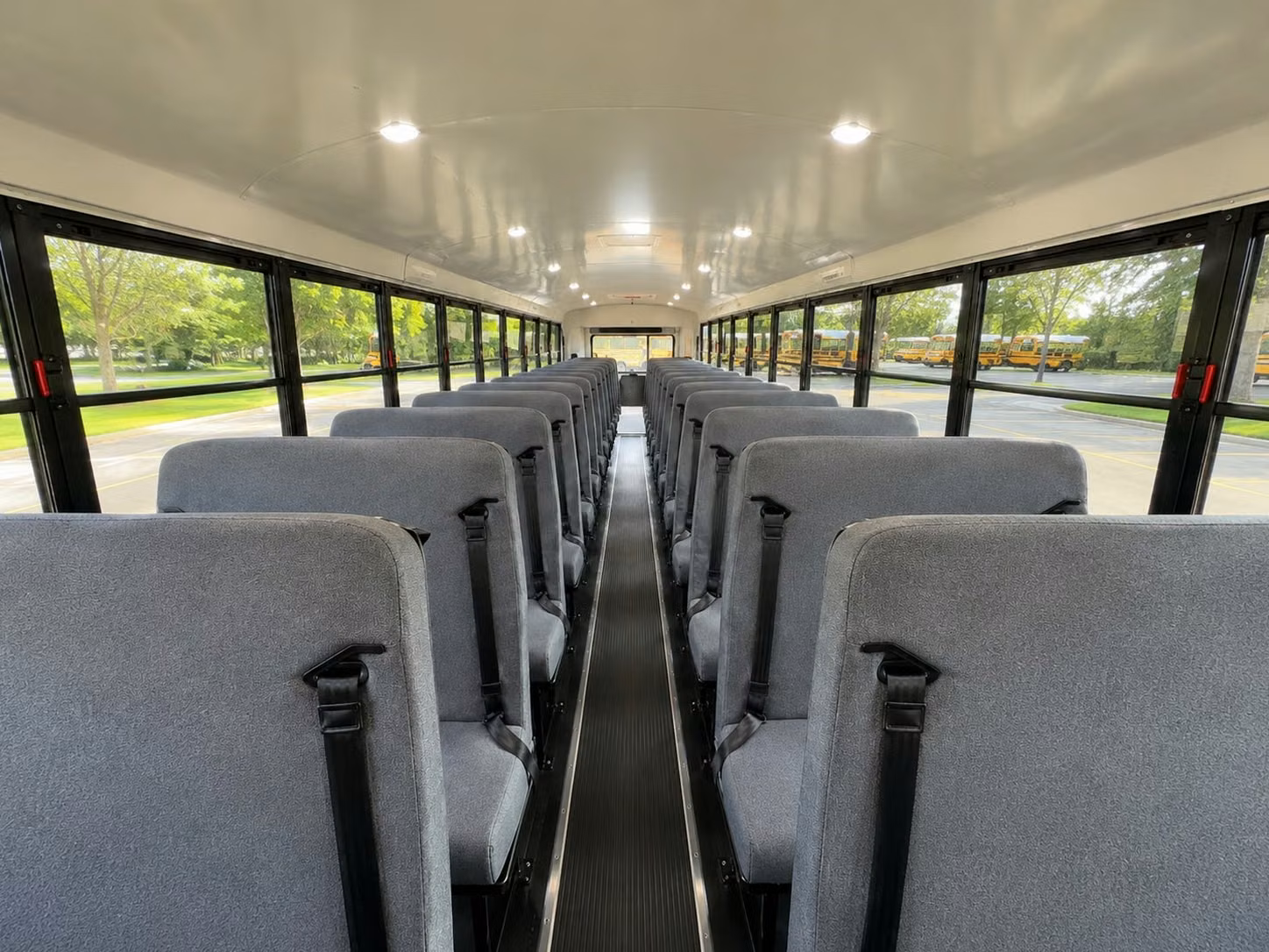 school bus inside